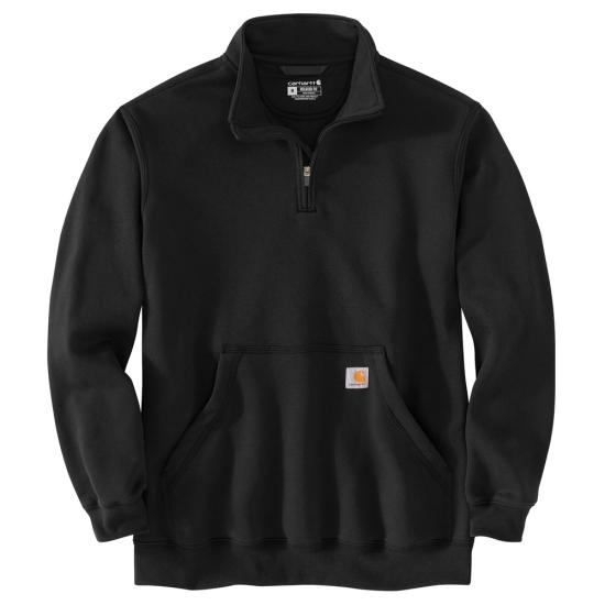 Carhartt Men's Marquette 1/4-Zip Mock-Neck Sweatshirt - Black