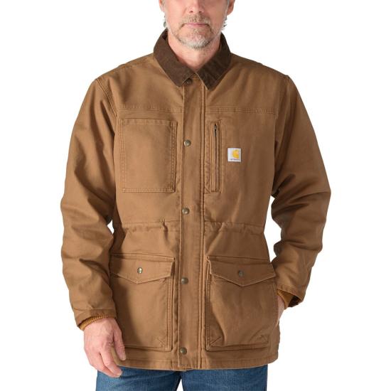 Carhartt Montana Rugged Flex® Duck Ranch Coat - Carhartt Brown