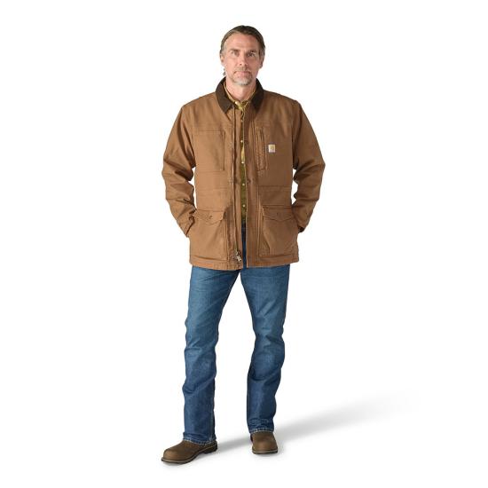 Carhartt Montana Rugged Flex® Duck Ranch Coat - Carhartt Brown