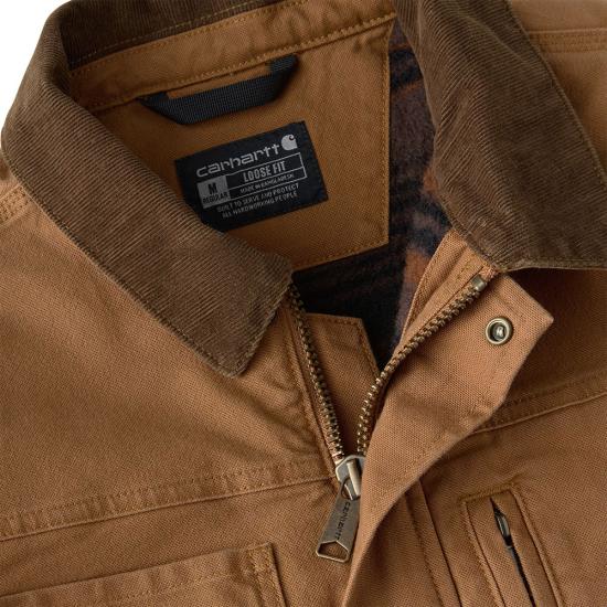 Carhartt Montana Rugged Flex® Duck Ranch Coat - Carhartt Brown
