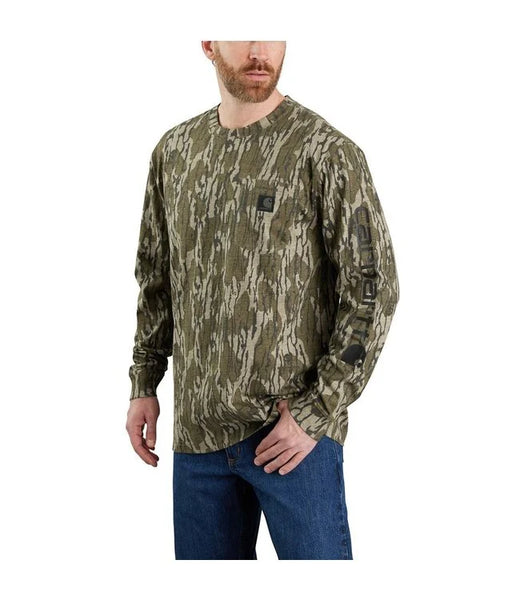 Carhartt Loose Fit Long Sleeve Shirt - Mossy Oak Bottomland Camo