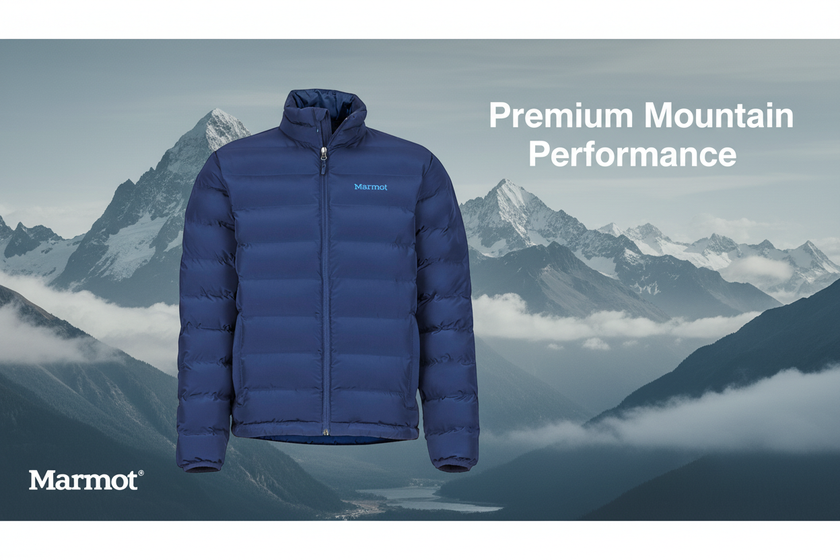 Marmot Alassian Featherless Jacket Premium Mountain Performance Banner