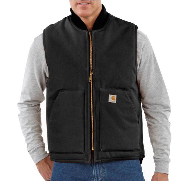 Carhartt V01 Arctic Quilt Duck Vest Black