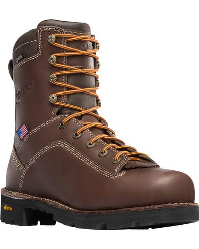 Danner Men's Quarry USA 8" Leather Soft Toe Work Boot