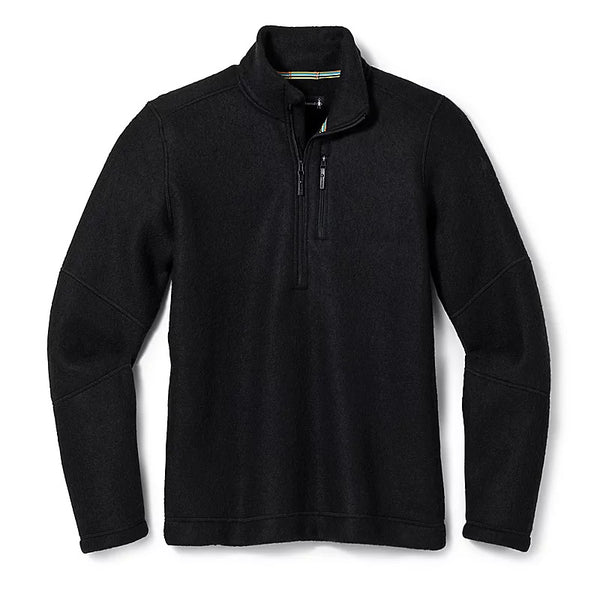 Smartwool Hudson Trail Fleece Half Zip Sweater - Black